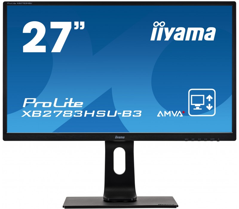 Monitor iiyama ProLite XB2783HSU-B3 27" AMVA LED, VGA, HDMI, DP, FLICKER FREE LED