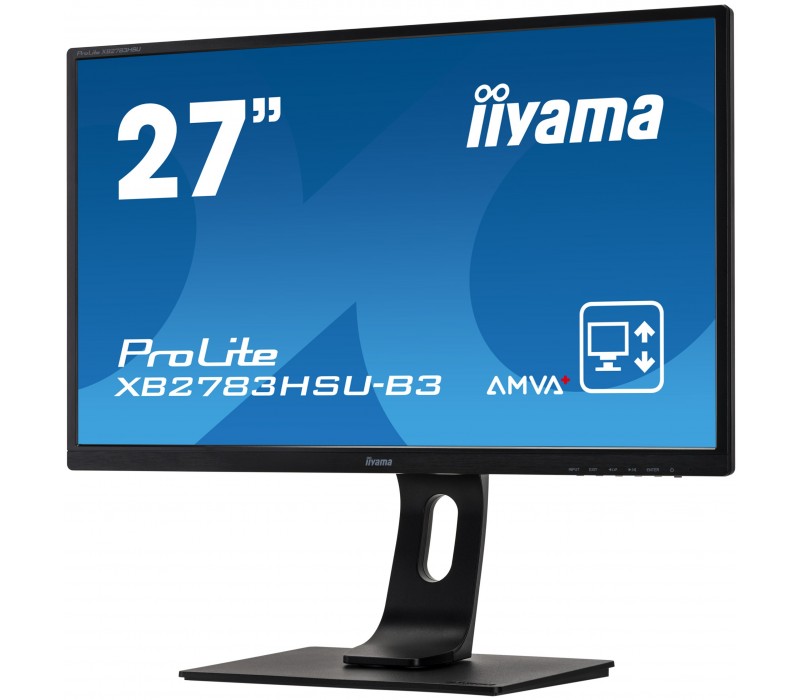 Monitor iiyama ProLite XB2783HSU-B3 27" AMVA LED, VGA, HDMI, DP, FLICKER FREE LED