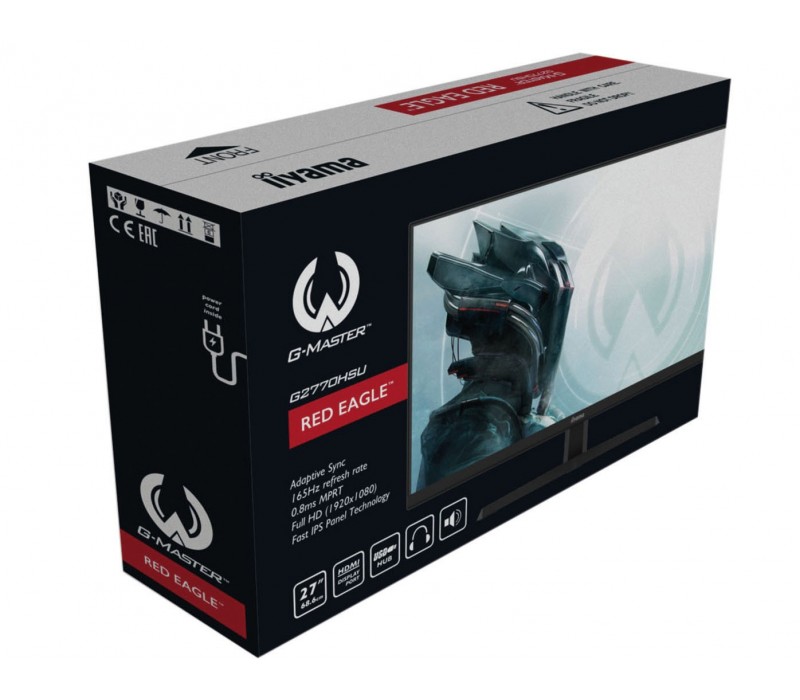 Monitor iiyama G-Master G2770HSU-B1 27" IPS, 165Hz, 0.8ms, FreeSync Premium, Red Eagle