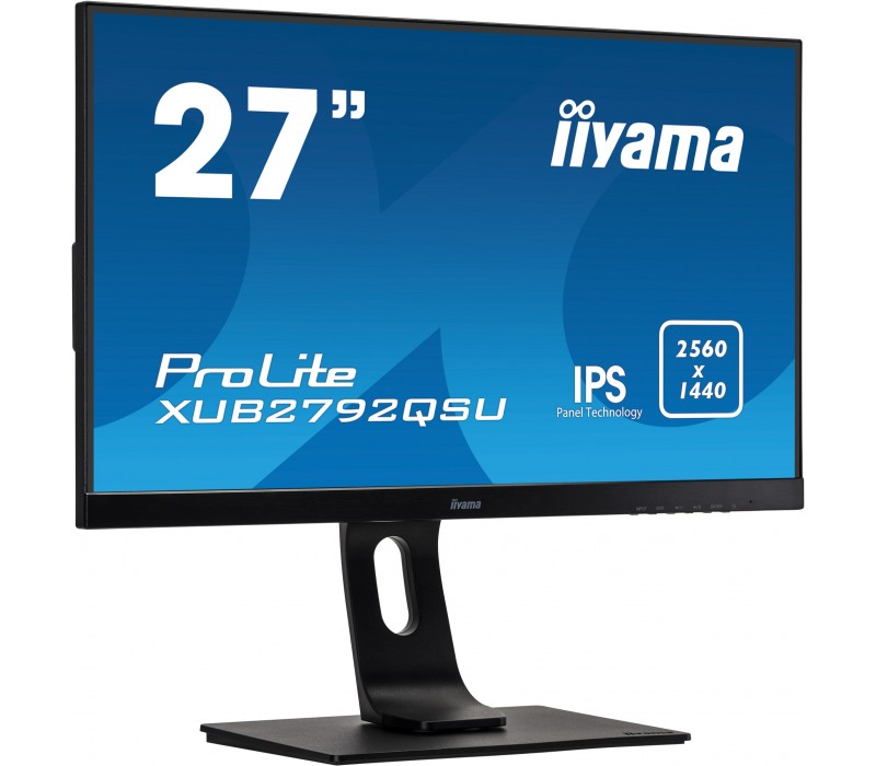 Monitor iiyama ProLite XUB2792QSU-B1 27'' WQHD IPS FlickerFree BlueLightReducer