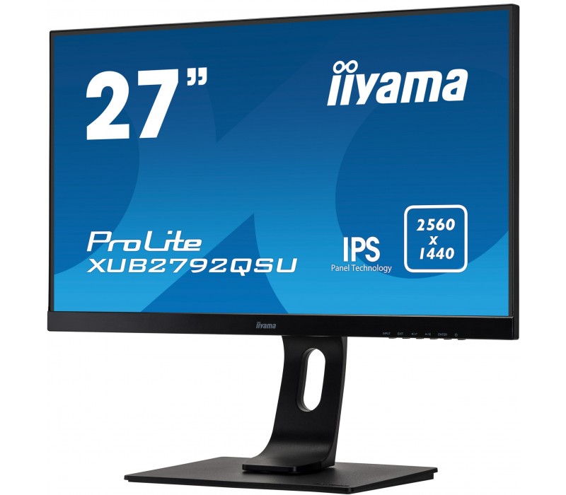 Monitor iiyama ProLite XUB2792QSU-B1 27'' WQHD IPS FlickerFree BlueLightReducer