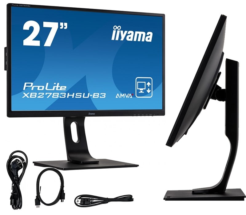 Monitor iiyama ProLite XB2783HSU-B3 27" AMVA LED, VGA, HDMI, DP, FLICKER FREE LED