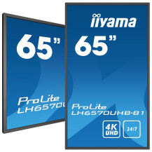 Monitor DigitalSignage iiyama ProLite LH6570UHB-B1 65", VA LED, 4K, Android, 24/7, luminozitate ridicată, ultra flat