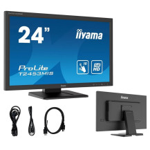 Monitor cu ecran tactil iiyama Prolite T2453MIS-B1 24", VA LED, VGA/HDMI/DP, 10 punktów cu ecran tactilu IR
