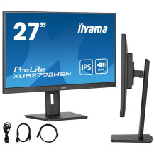 Monitor iiyama ProLite XUB2792HSN-B5 IPS LED 4ms 75Hz /USB-C HDMI DP/ Stație de andocare încorporată USB-C PD/LAN