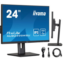 Monitor iiyama ProLite XUB2495WSU-B5 24" IPS 16:10, VGA, HDMI, DisplayPort, FlickerFree