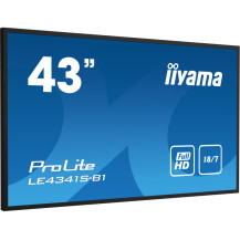 Monitor iiyama ProLite LE4341S-B1 43" IPS LED, FHD, 18/7 Digital Signage, 1xVGA, 3xHDMI