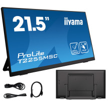 Monitor cu ecran tactil iiyama ProLite T2255MSC-B1 22" IPS LED /HDMI, DP/ suport pentru stylus MPP2.0 (Microsoft Pen Protocol)