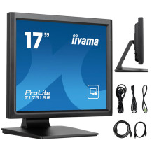 Monitor cu ecran tactil iiyama ProLite T1731SR-B1S 17" TN 5:4 /VGA, HDMI, DisplayPort/ IP54