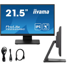 Monitor cu ecran tactil iiyama ProLite T2252MSC-B2 22'' FULL HD LED IPS /HDMI, DP/ Difuzoare