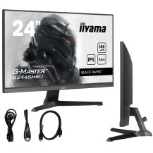 Monitor iiyama G-Master Black Hawk G2445HSU-B1 24" IPS LED 100Hz 1ms /HDMI DisplayPort/ FreeSync FlicerFree