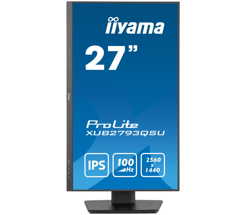 Monitor iiyama ProLite XUB2793QSU-B6 27" IPS WQHD IPS LED 100Hz 1ms /HDMI, DisplayPort/ hub USB