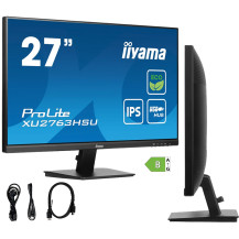 Monitor iiyama ECO ProLite XU2763HSU-B1 27" IPS LED 100Hz /HDMI DisplayPort/ hub USB, Eye Safe, Eye Comfort