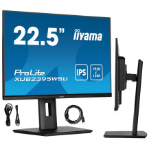 Monitor iiyama ProLite XUB2395WSU-B5 24" WUXGA IPS LED 16:10 /VGA HDMI DisplayPort/ hub USB HAS