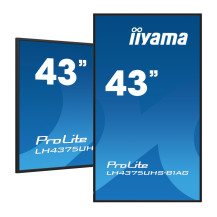 Monitor profesional pentru semnalizare digitală iiyama ProLite LH4375UHS-B1AG 43" 4K UHD IPS LED, 24/7, Android, iiSignage²