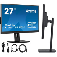 OUTLET Monitor iiyama ProLite XUB2792QSU-B5 27'' WQHD IPS /DVI HDMI DP/ FlickerFree BlueLightReducer