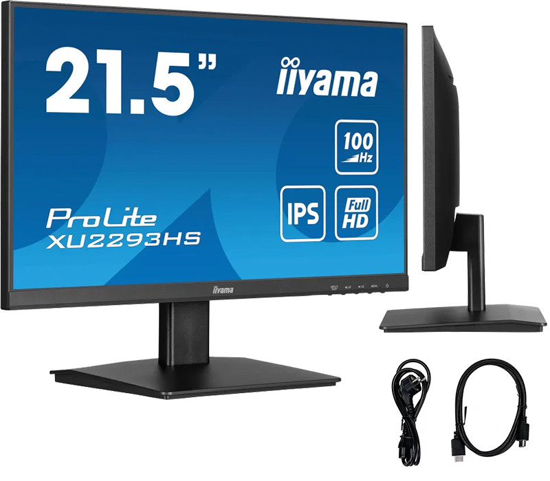 Monitor iiyama ProLite XU2293HS-B6 22" IPS LED 1ms 100hz /HDMI DP/ FlickerFree FreeSync