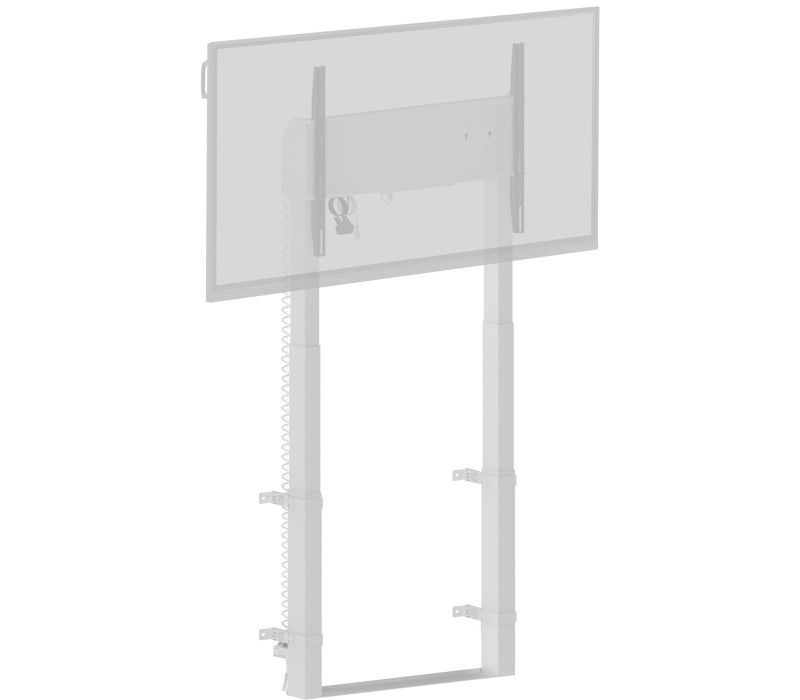 Elevator electric cu o singură coloană montat pe perete pentru monitoare de până la 98"