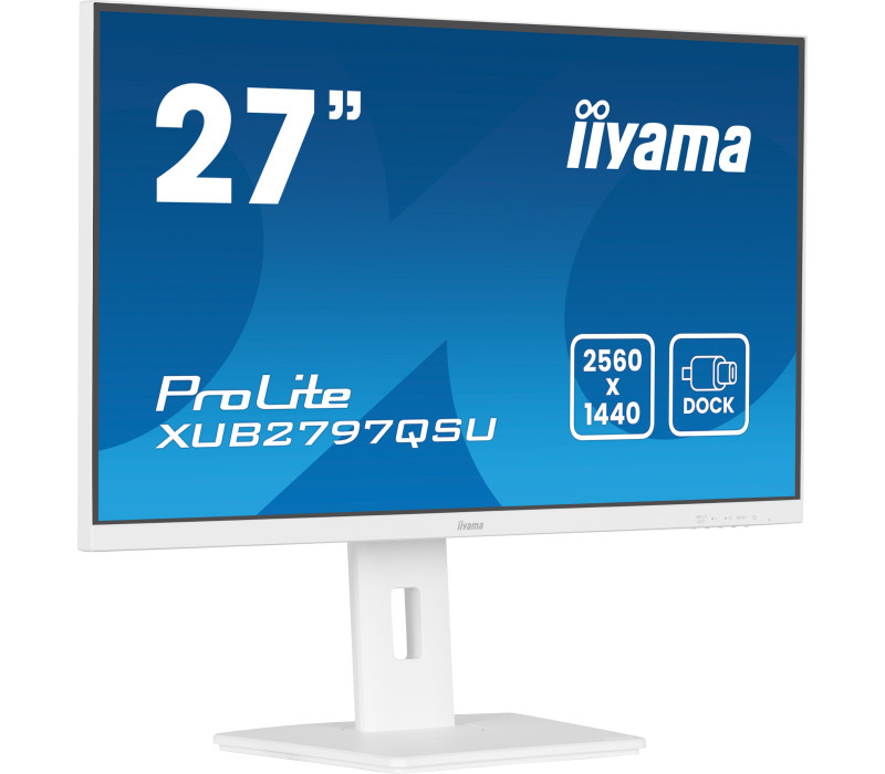 Monitor alb iiyama ProLite XUB2797QSU-W2 27" IPS LED WQHD 1ms 100Hz /HDMI DP/ FlickerFree AdaptiveSync