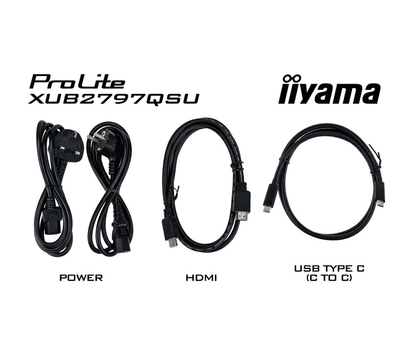 Monitor alb iiyama ProLite XUB2797QSU-W2 27" IPS LED WQHD 1ms 100Hz /HDMI DP/ FlickerFree AdaptiveSync