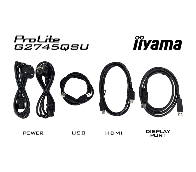 Monitor iiyama G-Master G2745QSU-B2 Black Hawk 27" WQHD IPS LED 100Hz 1ms /HDMI DisplayPort/ hub USB FlickerFree
