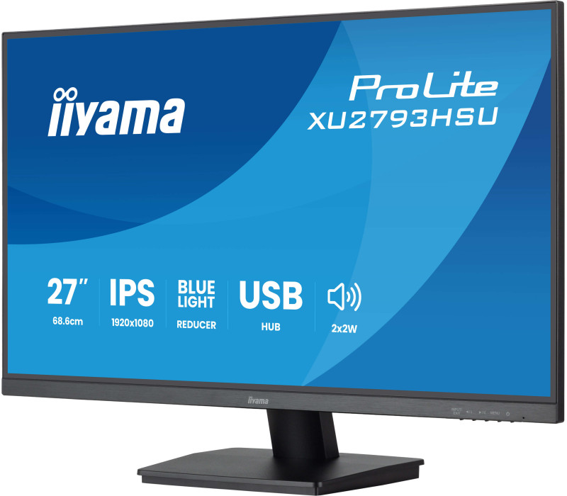 Monitor iiyama ProLite XU2793HSU-B7 27" IPS LED 100Hz 1ms /HDMI, DisplayPort, hub USB/ FreeSync, FlickerFree
