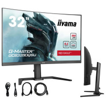 OUTLET iiyama G-Master GCB3280QSU-B2 Red Eagle 32" monitor curbat VA LED, WQHD, 180Hz, 0.2ms, /2xHDMI, DP/ AdaptiveSync