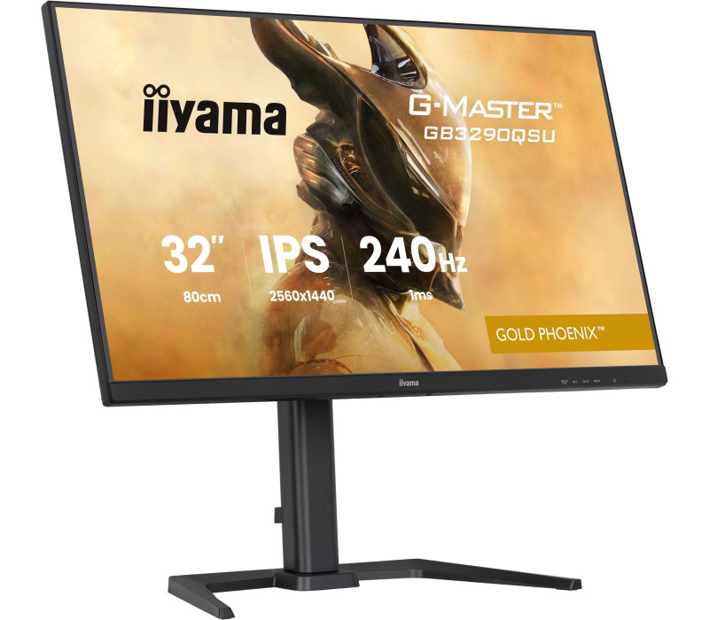 iiyama Gold Phoenix GB3290QSU-B1 32" WQHD IPS LED 240Hz 1ms USB-C HDMI DP, FreeSync Monitor premium