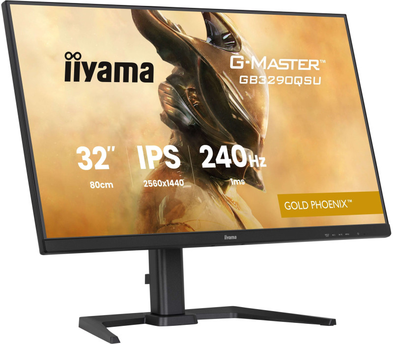iiyama Gold Phoenix GB3290QSU-B1 32" WQHD IPS LED 240Hz 1ms USB-C HDMI DP, FreeSync Monitor premium