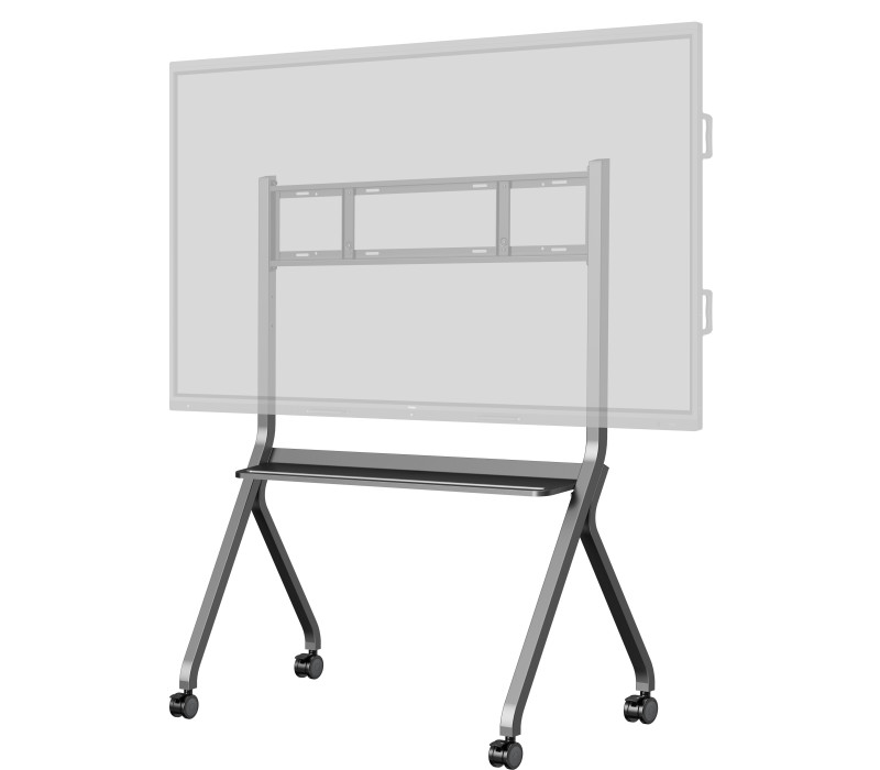 Suport mobil iiyama MD-CART02-S1 cu raft pentru accesorii pentru ecrane interactive de format mare de până la 86"