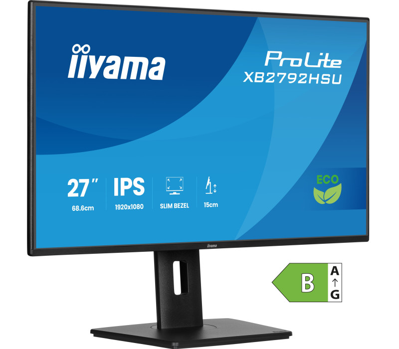 iiyama ProLite XB2792HSU-B1 27" IPS LED 120Hz /HDMI, DP/ FlickerFree, EyeSafe, Eye Comfort, monitor HAS