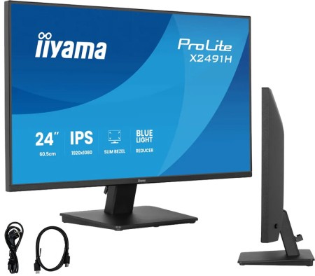 Monitor iiyama ProLite X2491H-B1 24" IPS LED (HDMI, DP) 1ms 120Hz AdaptiveSync