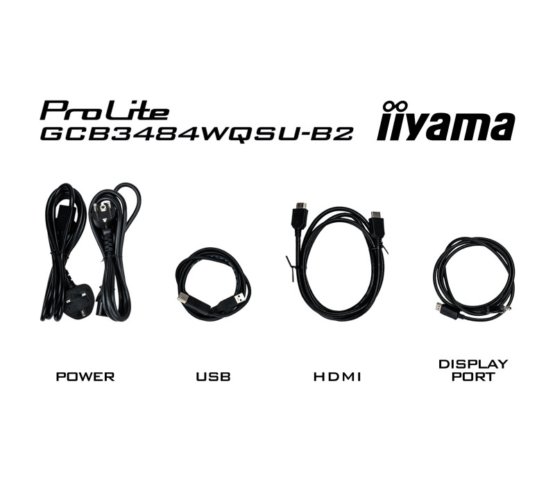 Monitor iiyama G-Master GCB3484WQSU-B2 de 34", curbat, UWQHD, VA, LED, 200 Hz, 0,4 ms, HDR, FreeSync Premium, 2 x HDMI, 1 x DP