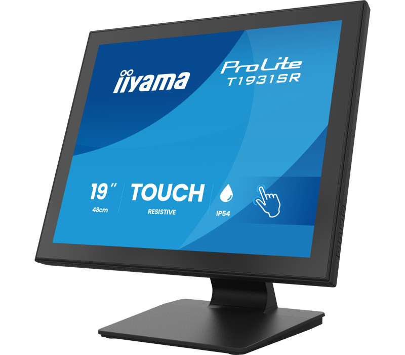 Monitor tactil iiyama ProLite T1931SR-B2S de 19" IPS LED /VGA, HDMI, DisplayPort/ Difuzoare, IP54, rezistiv