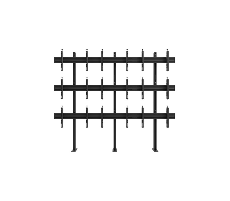 Edbak VWSA3347-L Structura perete video pentru montaj in pardoseala, modulara 3x3, 42-49", orizontala