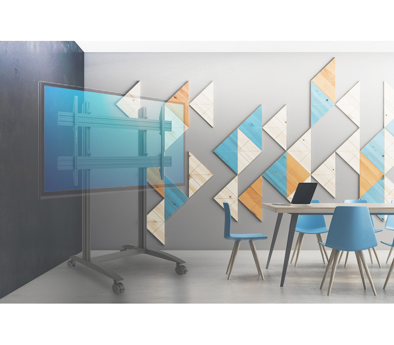 Edbak TRV400 Cărucior de videoconferință pentru ecrane de 100"-136".