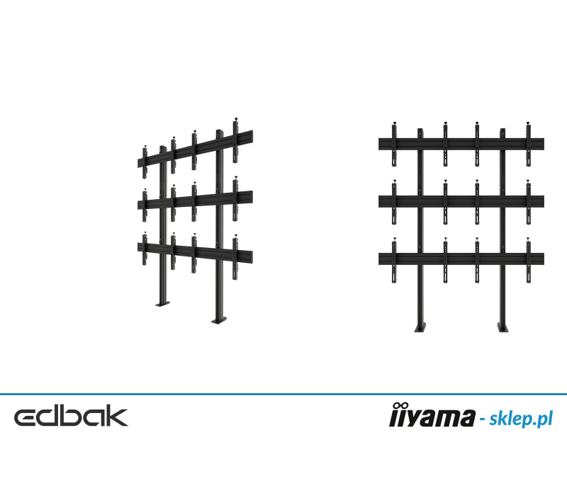 Edbak VWSA2357-L Structura perete video pentru montaj in pardoseala, modulara 2x3, 50-57", orizontala