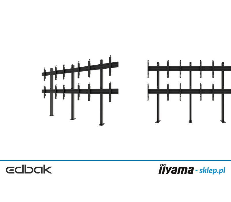 Edbak VWSA3257-L Structura perete video pentru montaj in pardoseala, modulara 3x2, 50-57", orizontala
