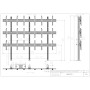 Edbak VWSA3347-L Structura perete video pentru montaj in pardoseala, modulara 3x3, 42-49", orizontala