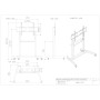 Edbak TR19 Cărucior cu ecran 60-110"