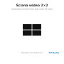Edbak VWSA2247-L Structura perete video pentru montaj in pardoseala, modulara 2x2, 42-49", orizontala