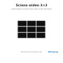 Edbak VWSA3347-L Structura perete video pentru montaj in pardoseala, modulara 3x3, 42-49", orizontala