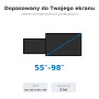 Edbak MWF200 Stand cu montare pe perete cu reglare electrică a înălțimii pentru monitoare 55"-98" VESA 800x600