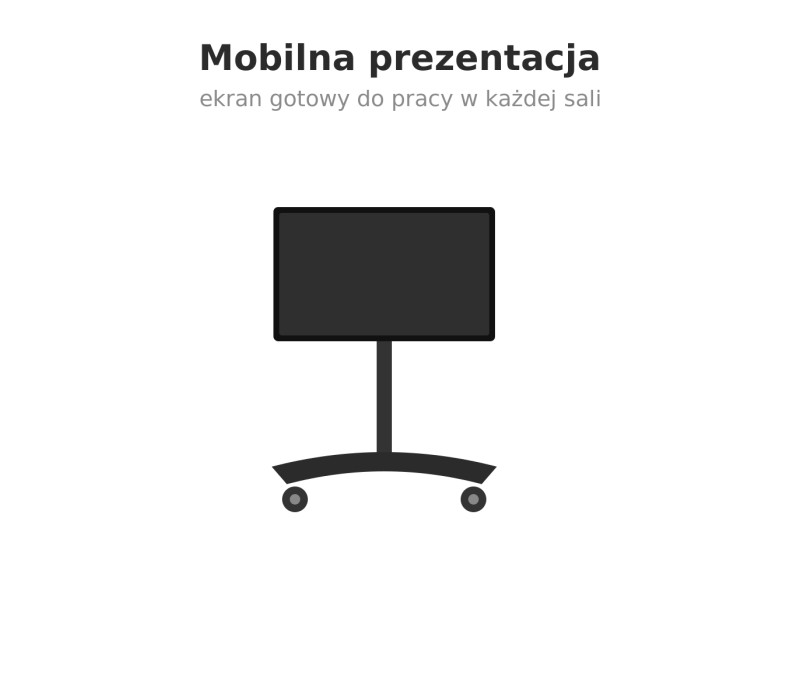 Edbak TR19 Cărucior cu ecran 60-110"