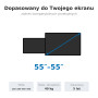 Edbak TRF100 Cărucior cu cap pivotant și reglare pe înălțime pentru monitoare Samsung Flip