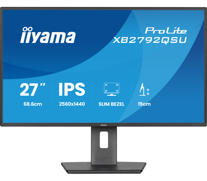 iiyama ProLite XB2792QSU-B1 27" IPS WQHD LED 120Hz /HDMI, DP/ FlickerFree, EyeSafe, Eye Comfort, monitor HAS