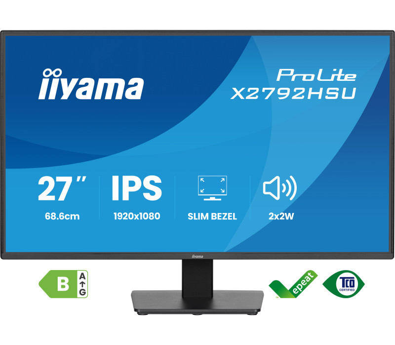 Monitor iiyama ProLite X2792HSU-B1 27" IPS LED 120Hz /HDMI, DP/ FlickerFree, EyeSafe, Eye Comfort