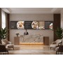 Set Menu Board 3×55" iiyama LH5566UHSB orizontal – suport de perete EDBAK – hotel