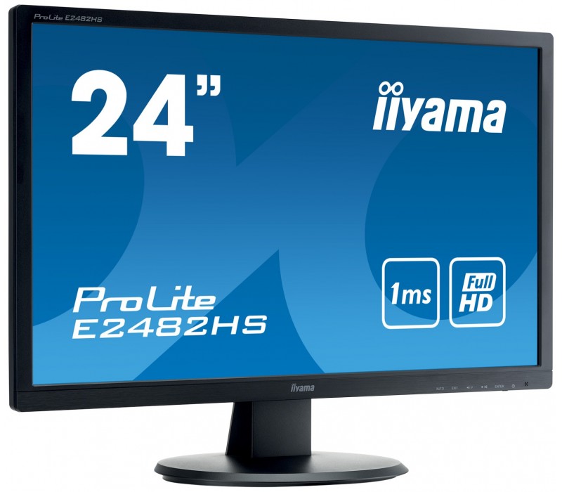 Monitor iiyama ProLite E2482HS-B1 HDMI,DVI,VGA,1ms,głośniki