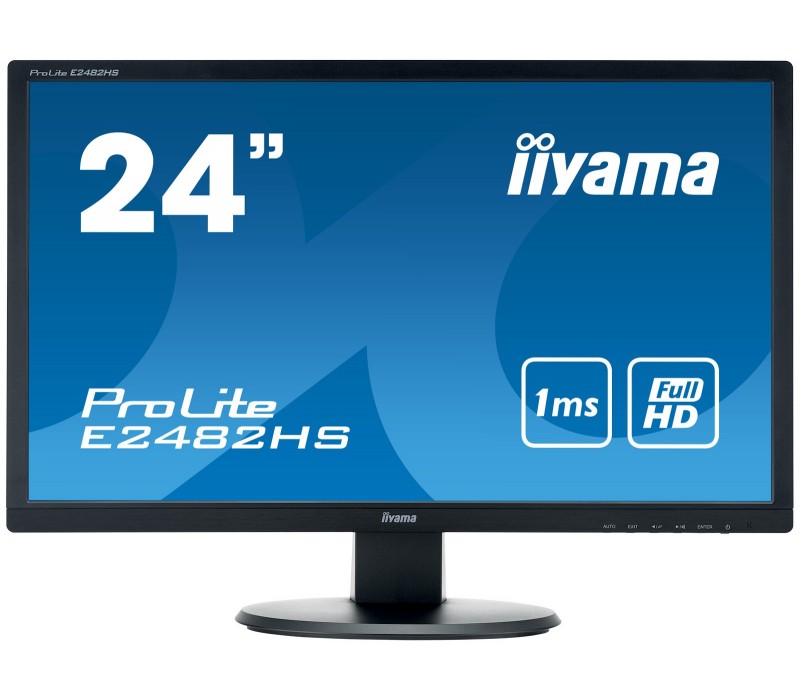 Monitor iiyama ProLite E2482HS-B1 HDMI,DVI,VGA,1ms,głośniki